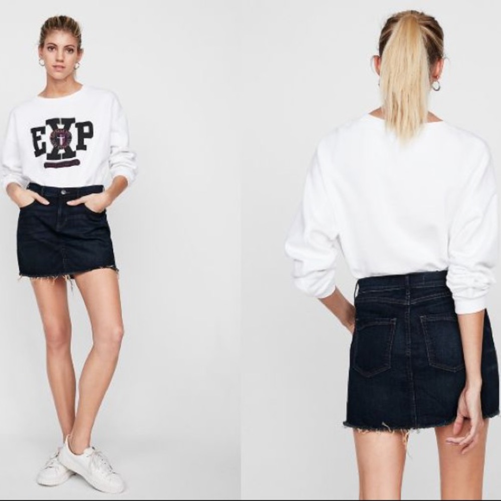 3/$15 Express Straight Mini Mid Rise Skirt